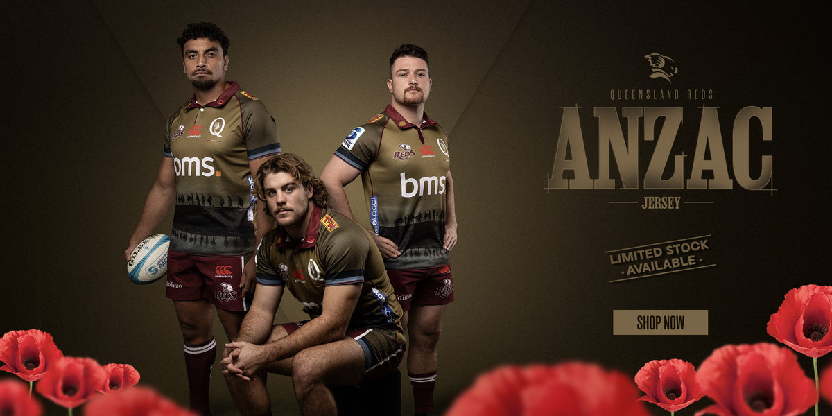 Queensland Reds Anzac Jersey | Queensland Reds Rugby Official Apparel